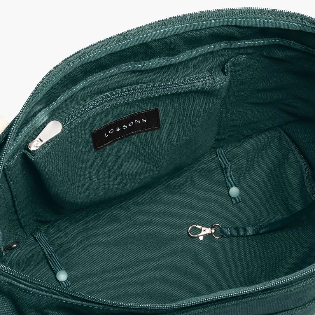 Catalina Deluxe Tote - Eco Friendly Canvas - Dark Green