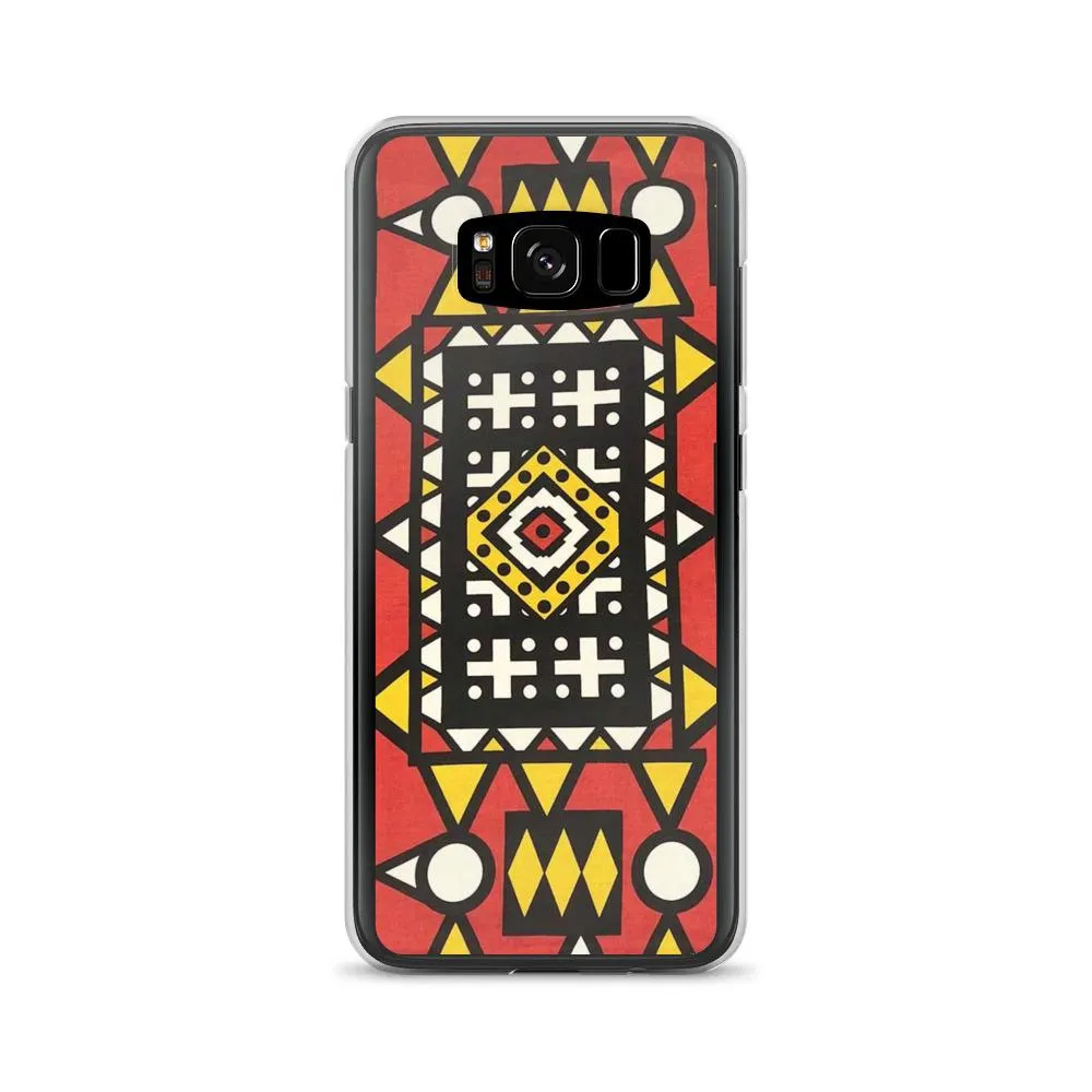 Red African Print Samsung Case