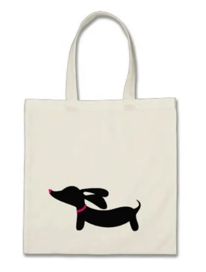 Small Doxie Tote Bags