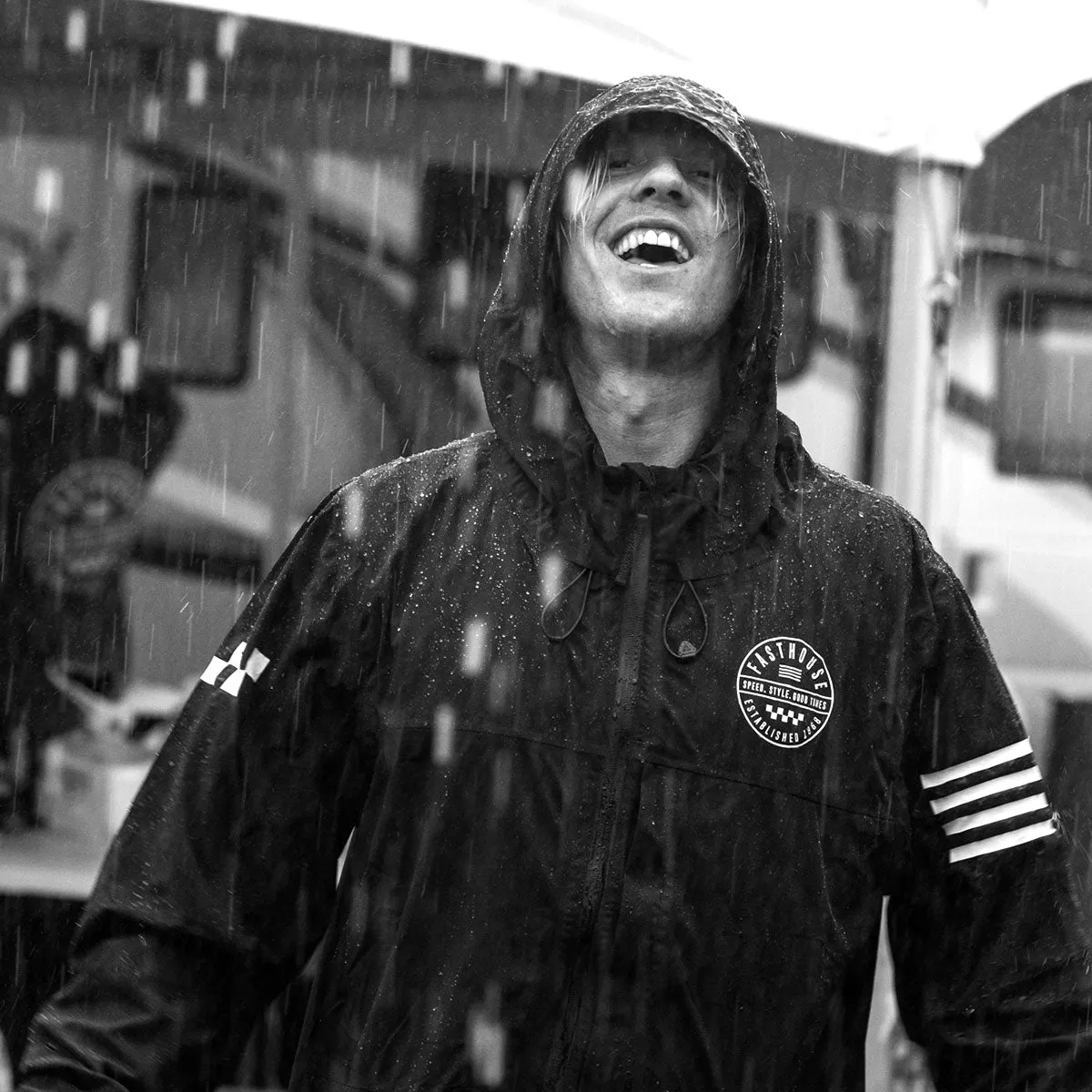 Statement Packable Windbreaker - Black