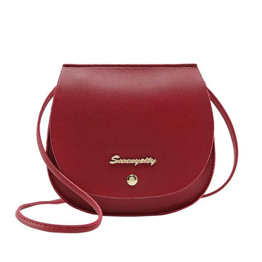Women Single Strap Simple Cross-body Pink Bag